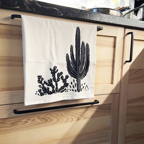 Two Cacti Tea Towel