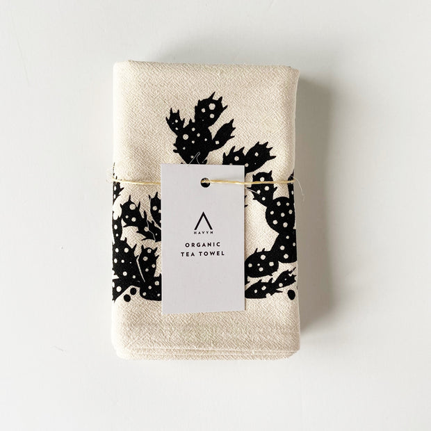 Two Cacti Tea Towel