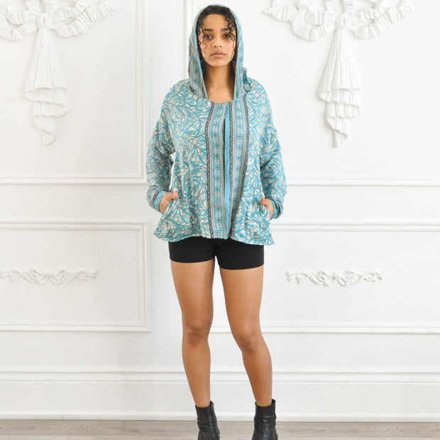 Driftwood Reversible Hoody - Upcycled Eco Couture