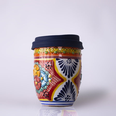 Colorful Talavera Travel Mug