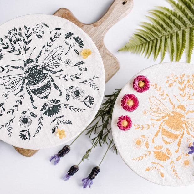 Bee Bowl Covers - Set of 2